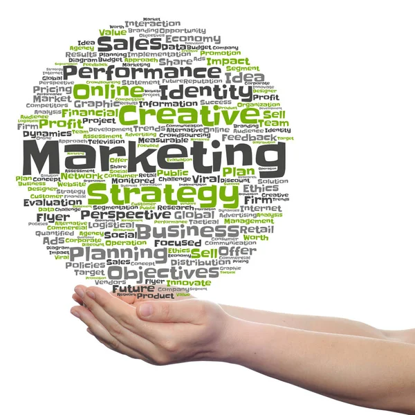 Business marketing tekst word cloud — Stockfoto