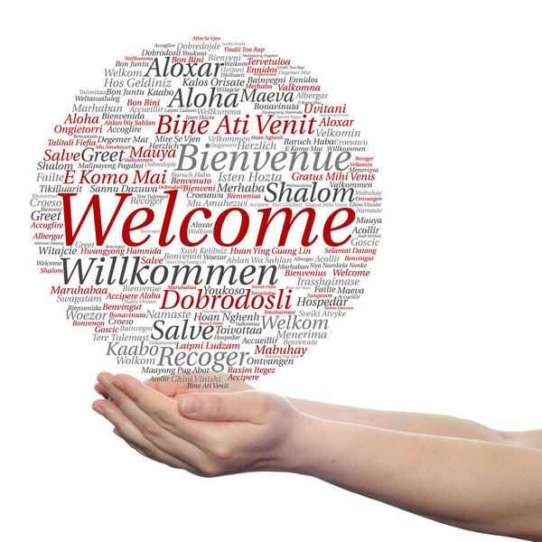 greeting international word cloud