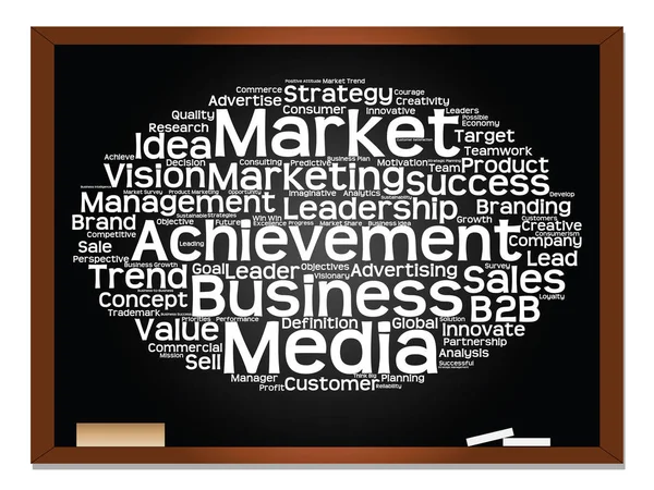 Business marketing tekst word cloud — Stockfoto