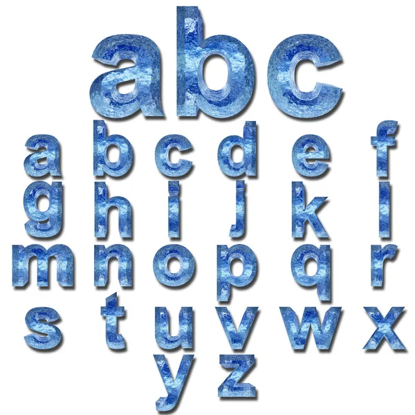 Glanzende metalen lettertype — Stockfoto
