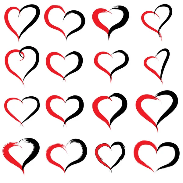 Símbolos de corazón pintado —  Fotos de Stock