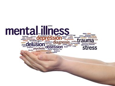 akıl hastalığı kelime bulutu