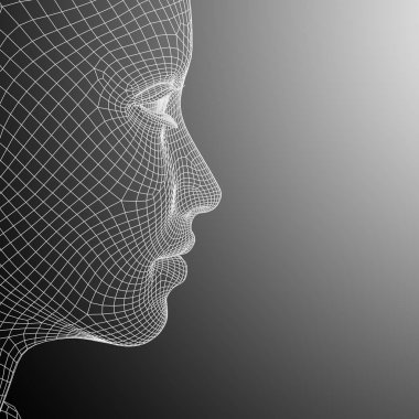 Tel kafes kadın baş