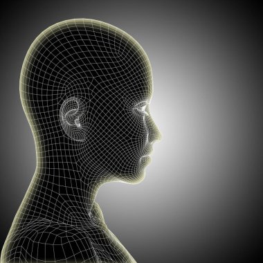 Tel kafes kadın baş