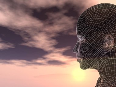 Tel kafes kadın baş