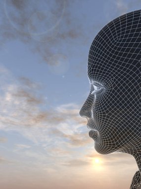 Tel kafes kadın baş