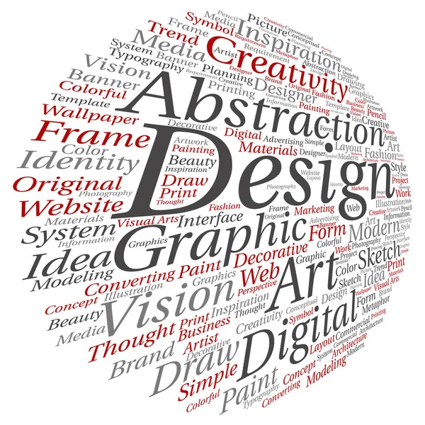 Abstract marketing word cloud — Stock Photo, Image