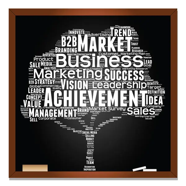 Business marketing tekst word cloud — Stockfoto