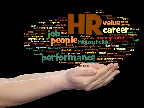 Gestión de recursos humanos word cloud — Foto de Stock