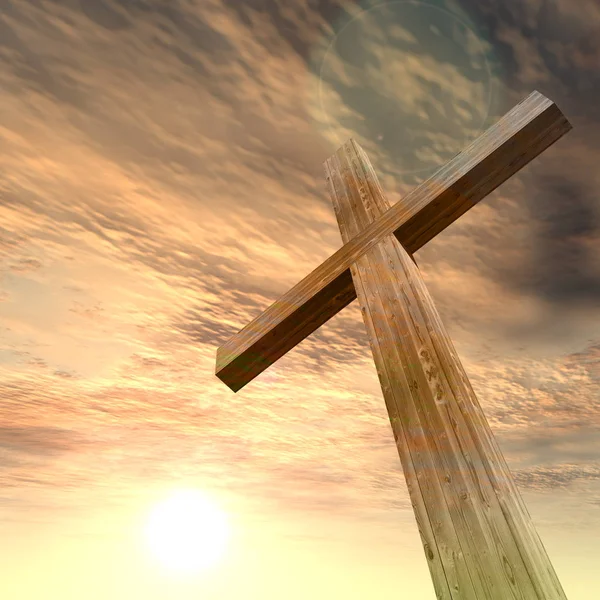 Kříž, obrazec symbolu náboženství — Stock fotografie