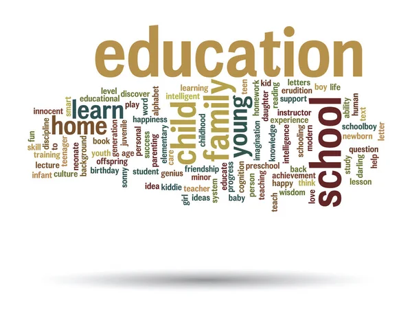 Education text word cloud — Stock Photo, Image