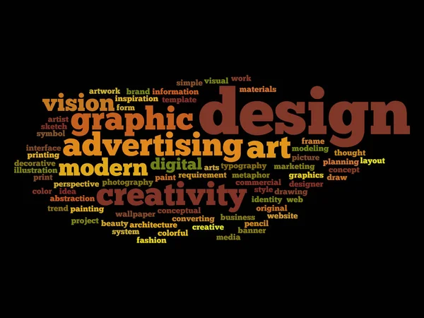 graphic design text word cloud