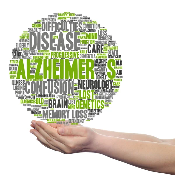Alzheimer-Symptome Wortwolke — Stockfoto