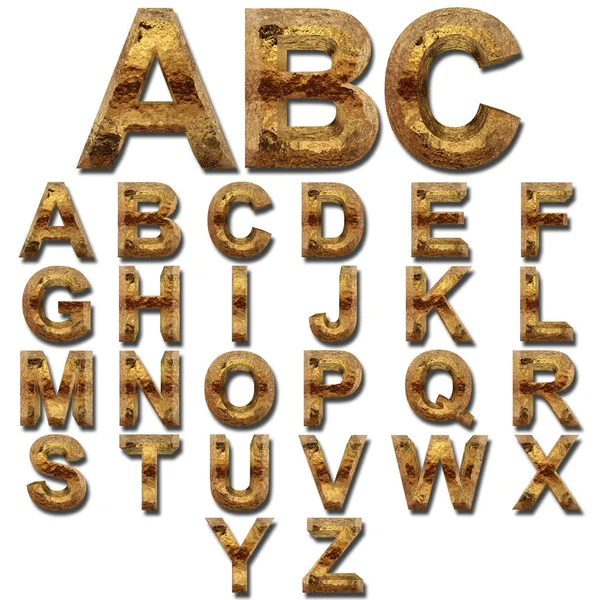 Shiny metal font — Stock Photo, Image