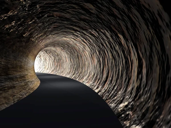 Túnel oscuro de carretera — Foto de Stock