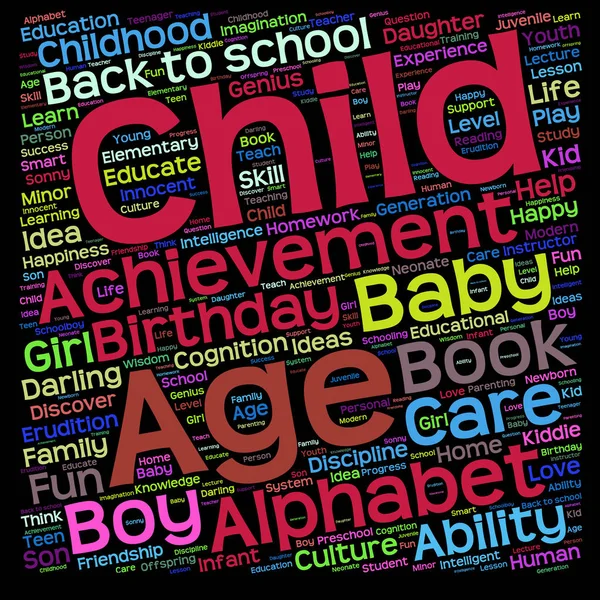 Utbildning text word cloud — Stockfoto