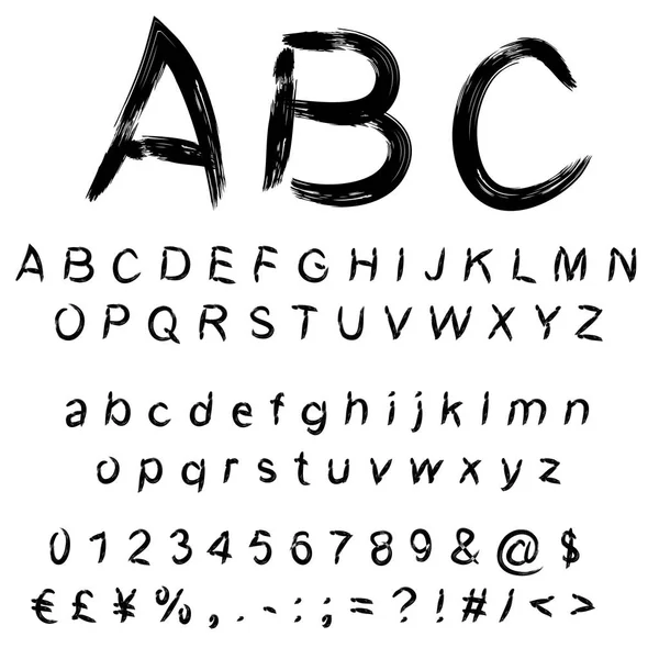 Collectie van handgeschreven lettertype — Stockfoto