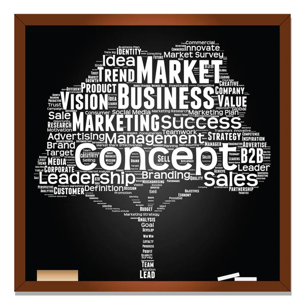 Business marketing tekst word cloud — Stockfoto