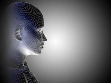 Tel kafes kadın baş