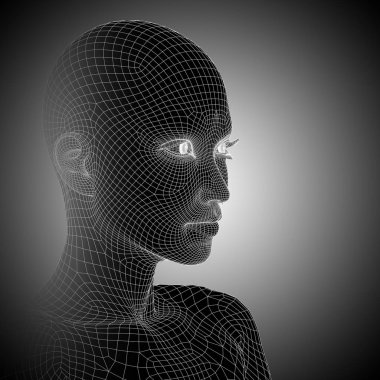 Tel kafes kadın baş