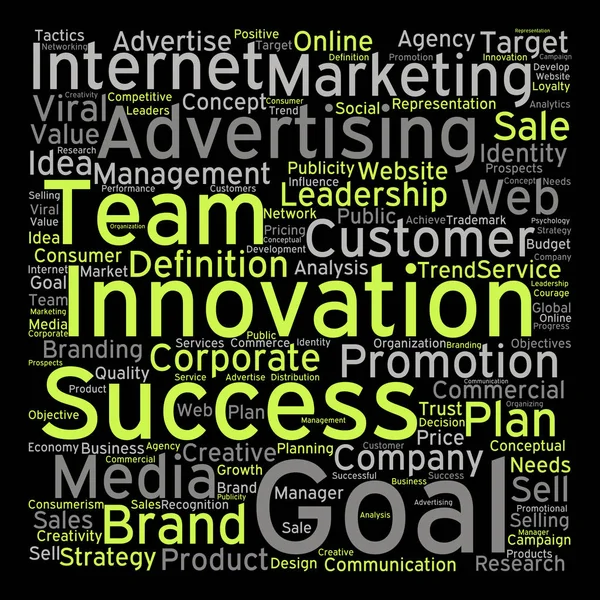 Business marketing text word cloud — Stock Photo, Image