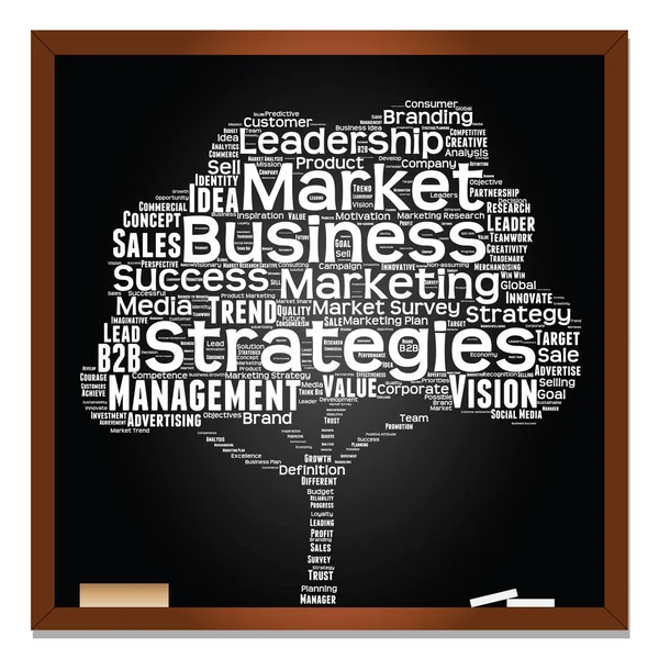 Business marketing tekst word cloud — Stockfoto