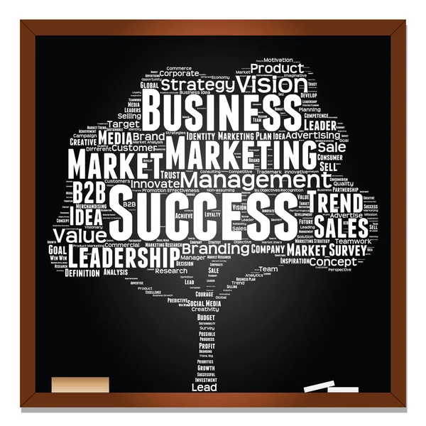 Business marketing tekst word cloud — Stockfoto