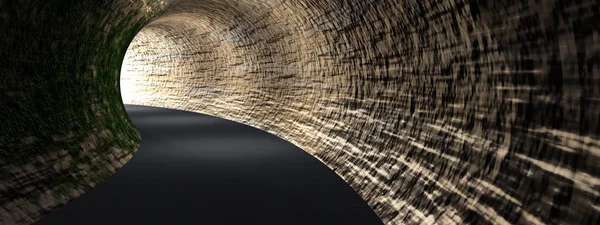 Dunkler Straßentunnel — Stockfoto