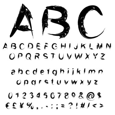 el yazısıyla yazılan yazı tipi koleksiyon