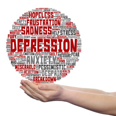 depresyon metin kelime bulutu