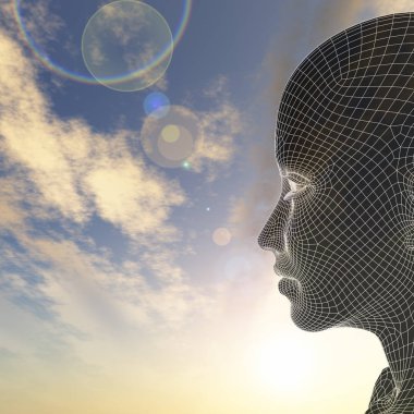 Tel kafes kadın baş