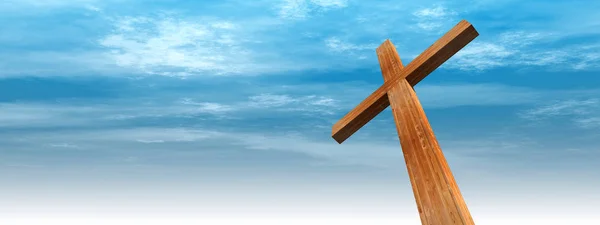 Croce, religione simbolo forma — Foto Stock