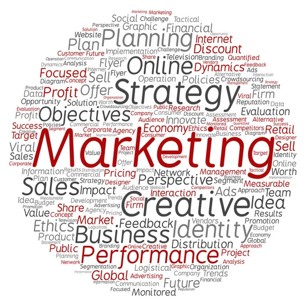 Business marketing testo parola nube — Foto Stock