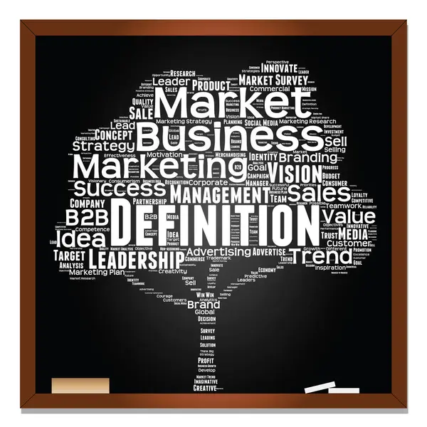 Business marketing text word cloud — Stockfoto
