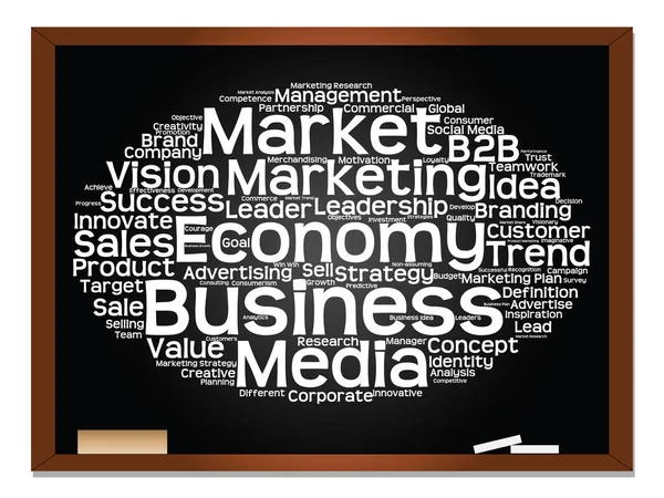 Business marketing text word cloud — Stock Photo, Image