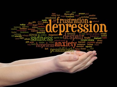 kavramsal depresyon kelime bulutu