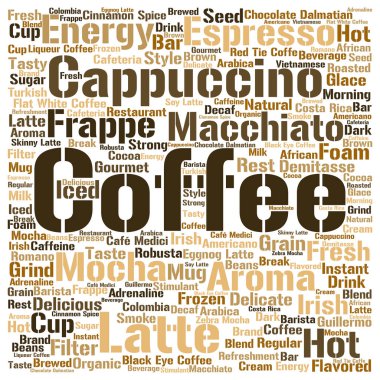 kahve kavramsal bulut