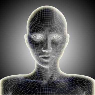  Tel kafes genç insan yüzü  