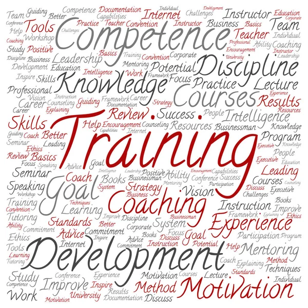 Conceptual training, coaching or learning — Stock Photo, Image