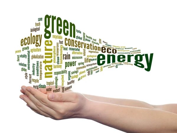 Concept or conceptual abstract green ecology — Stock Photo, Image