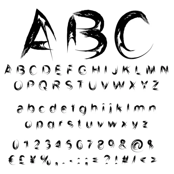Набір або збірка рукописного алфавіту — стокове фото