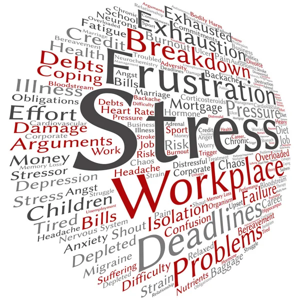 職場で精神的ストレスの概念 — ストック写真
