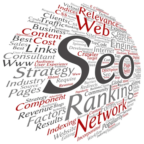 Conceptual search engine optimization — Stock Photo, Image