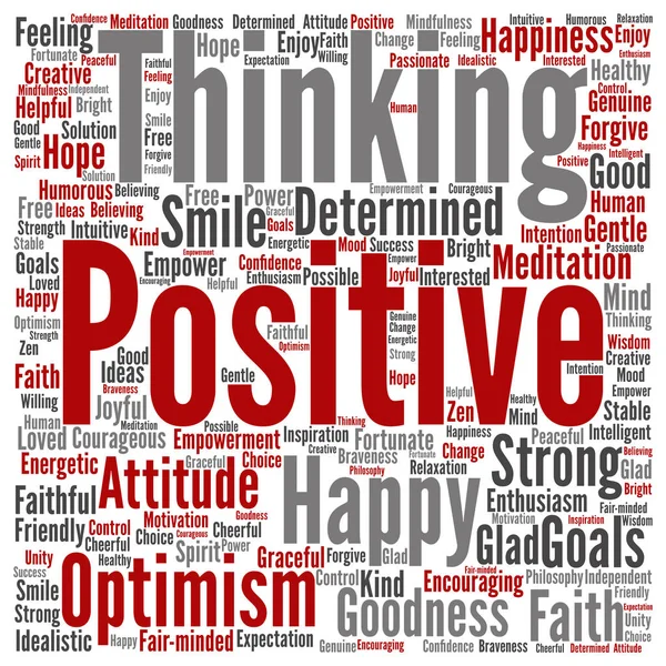 Concept or conceptual positive thinking — Stock Photo, Image