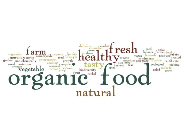 Концепция или концептуальные органические продукты питания — стоковое фото