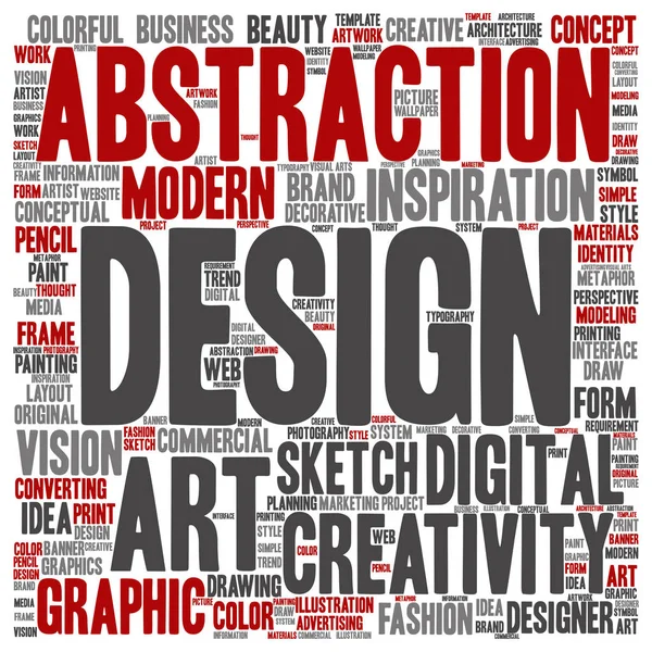 Grafik tasarım kare kelime — Stok fotoğraf
