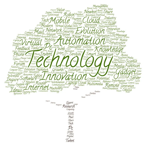 Drzewo technologii inteligentnych cyfrowej — Zdjęcie stockowe