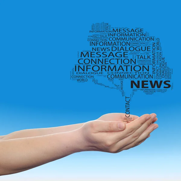 Conceptual tree in hands — Stock Photo, Image