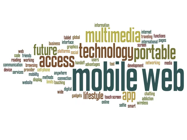 Tragbare mobile Web-Multimediatechnologie — Stockfoto
