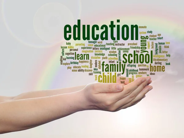 Education abstract word cloud — Stock Photo, Image